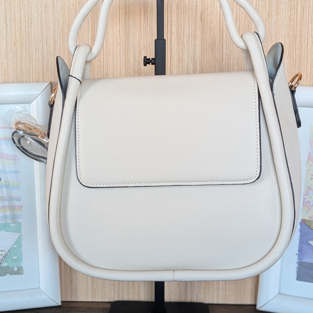 Biege  Cadence Women's Vegan Leather Crossbody Bag